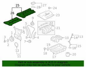 Valve cover Mitsubishi Outlander 14-20 2.4 4J12
