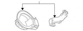 Chevrolet Malibu 13-15 Fuel Filler Door Housing