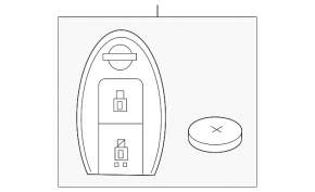 4-button smart key for Nissan Leaf 13-17