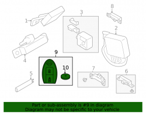 4-button smart key for Nissan Leaf 13-17