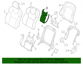 Heated driver's backrest for Volvo XC60 18-25 with ventilation