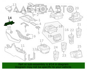 Toyota Highlander Shifter Pad 20-