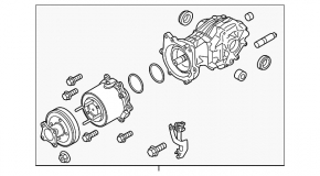 Rear differential gearbox Infiniti JX35 QX60 13- 67k