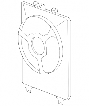 Diffuser radiator shroud bare right Acura MDX 2013
