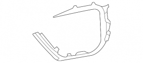 Front bumper grille molding left VW Atlas 21-23