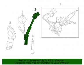 Toyota Rav4 06-12 steering shaft