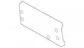 Front license plate holder for BMW X3 G01 18-21