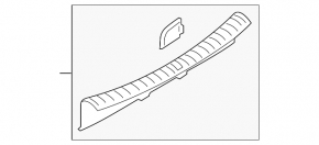 Trunk opening trim BMW 5 G30 18- 530e hybrid