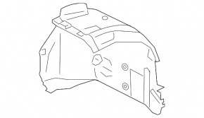 Front right rear fender liner for BMW 5 Series G30 17-23 Fender & liner, with M5