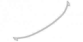 Upper tailgate rubber seal BMW X2 F39 18-23