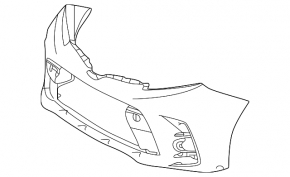 Front Bumper Naked Toyota Sienna 18-20 FPS