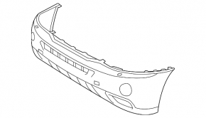 Bare front bumper Lexus RX400h 06-09
