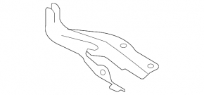 Hood hinge left Subaru Impreza WRX GH 08-14