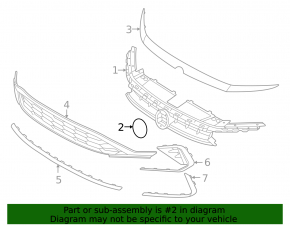 VW Jetta 25-26 grille emblem