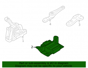 Left engine mount for Audi A3 8V 15-20 2.0T