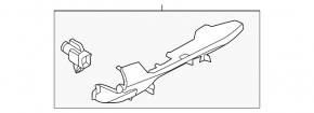 Front panel trim center Nissan Rogue 21-23 black