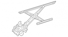 Window lifter with motor rear right Lexus NX200t NX300 NX300h 15-21
