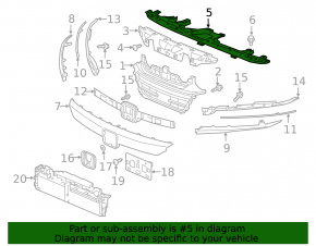 Honda Accord 18-22 Front Bumper Upper Trim Bracket