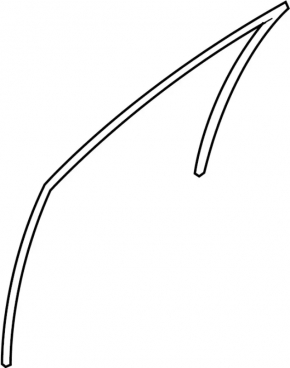 Front left glass seal Infiniti FX35 FX45 03-08