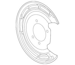 Rear left brake disc cover Chevrolet Equinox EV 24-26