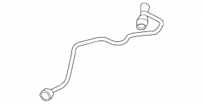 Cooling pipe from the reservoir to the radiator of the Audi A4 B9 17-18 2.0T to the reservoir