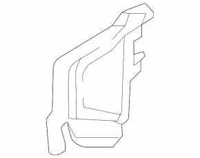 Left radiator deflector for Audi A4 B9 20-25 2.0T small