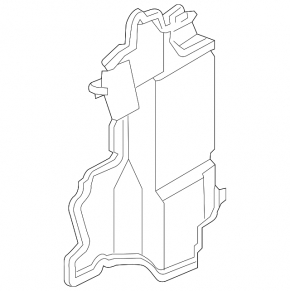 Radiator deflector left Infiniti Q50 14-18 3.7, 3.5