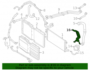 Bracket auxiliary cooling pump VVB Mercedes W167 GLE 450 20-23