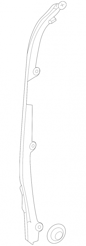 Side door seal, rear left, front, Mercedes X247 GLB 20-26