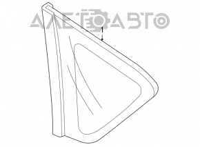 Right side window Mazda3 03-09 HB
