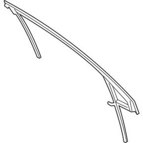 Upper door molding front left Lincoln MKC 15-19 without glass seal