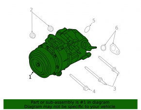 Air Conditioning Compressor Lincoln MKX 16- 3.7