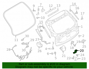 Mazda3 MPS 09-13 Trunk Door Lock