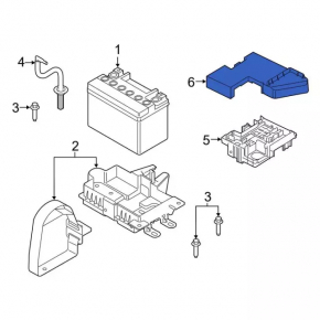 Cover of distribution plate of battery Ford Explorer 20-