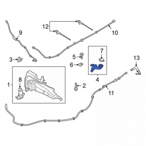 Washer reservoir neck for Ford Bronco Sport 21-25 with cap