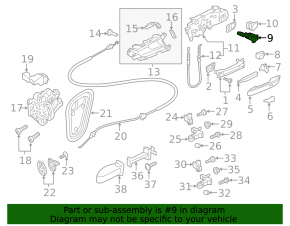 Front left door lock cylinder for Audi A4 B9 20-25