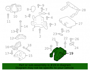 Engine mount left Infiniti QX50 19-