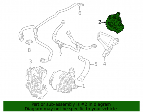 Auxiliary cooling pump BMW X6 G06 20-25 S68