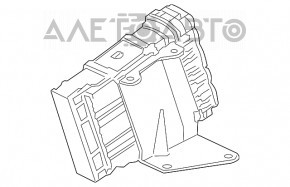 Block ECU engine computer Mitsubishi Galant 08-09 chip is broken