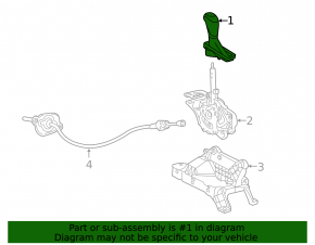 Chevrolet Equinox 18-19 gear knob leather black
