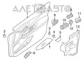 Front Left Seat Memory Buttons Nissan Murano z52 19-