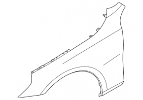 Front left fender for BMW 5 Series G60 2014-2015 Fender & liner, 530i, 530i xDrive, 540i xDrive, 530i, 530i xDrive, 540i xDrive, Fender & components
