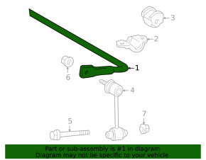 Rear stabilizer bar for Lexus IS200 IS300 99-05