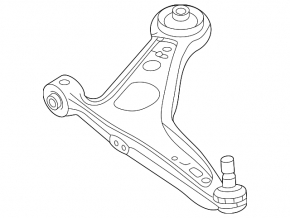 Lower control arm, front left, Nissan Rogue 21-26