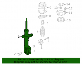 Front right shock absorber for Hyundai Santa Fe 19-23 hybrid