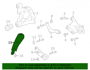 Rear subframe burr front left Infiniti QX50 19-