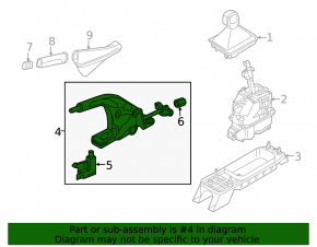 Parking brake lever VW Golf 15-21