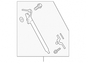 Shock absorber trunk door left Subaru Outback 20-23 electric