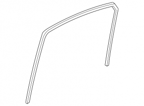 Rear left glass seal Hyundai Sonata 11-15