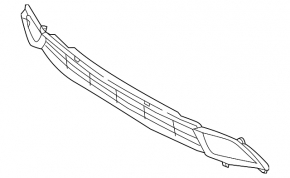 Lower grille front bumper Kia Forte 4d 17-18 rest